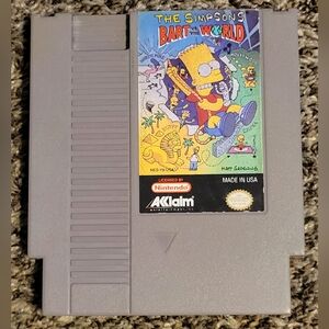 The Simpsons Bart vs the World Nintendo NES Video Game